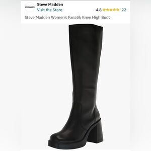 Like new - worn 1x Steve Madden fanatik knee high boot size 10M